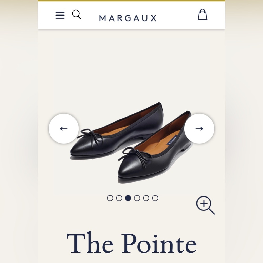 New without box Margaux The Pointe Ballet Flat in black size 42